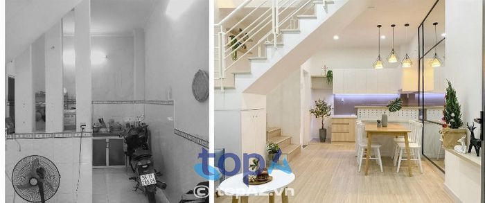 Thi công sửa chữa nhà ở Quang Hưởng tại quận Bình Thạnh