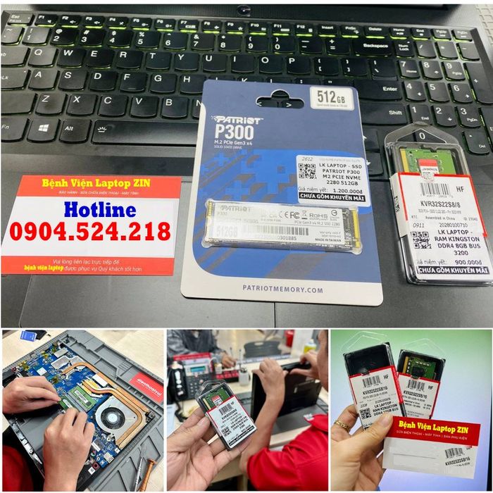 Hình ảnh không gian làm việc chuyên nghiệp tại Bệnh Viện Laptop