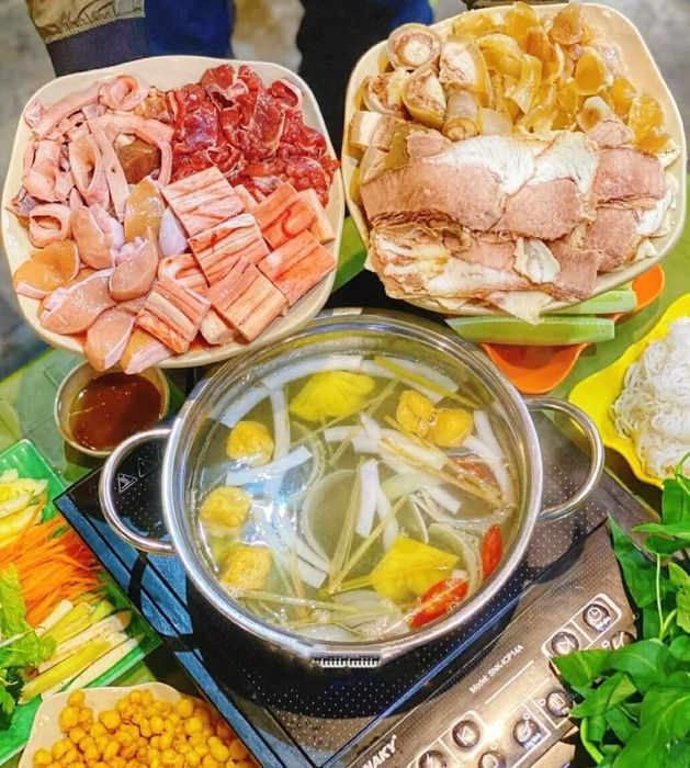 Set lẩu bò nhúng dấm đầy đặn tại 377 Trần Khát Chân - Ảnh 3