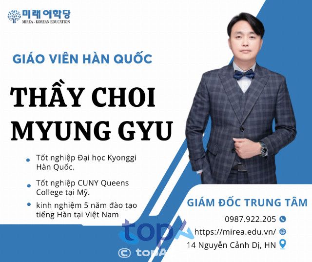 Mirea - Trung tâm Tiếng Hàn chuẩn Hàn