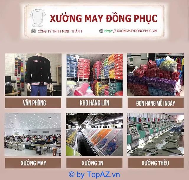 Xưởng may đồng phục công sở chuẩn công nghiệp tại Hà Nội