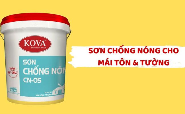Hình ảnh thực tế sơn chống nóng KOVA CN-05