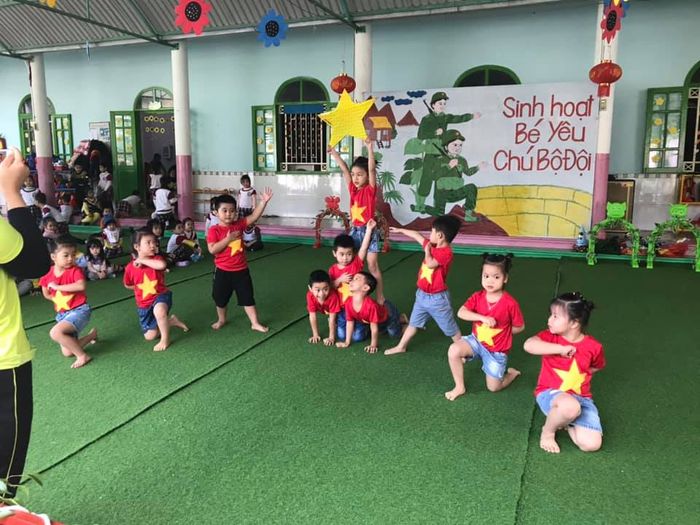 Góc học tập sáng tạo tại Mầm non Đôrêmon