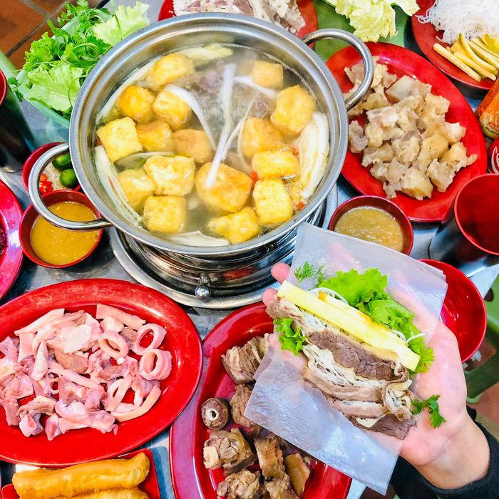 Set bò nhúng dấm thơm ngon tại Bò Nhúng Zấm Huyền Xẩm - Ảnh 1