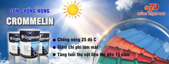 Hình ảnh minh họa sản phẩm sơn chống nóng Crommelin