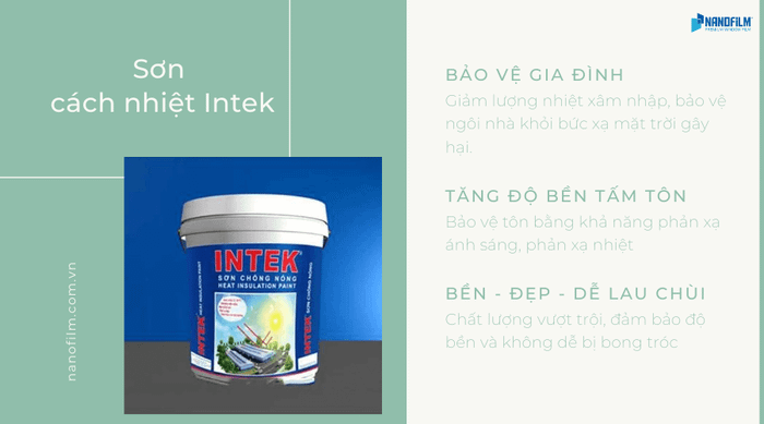 Hình ảnh sản phẩm sơn chống nóng INTEK