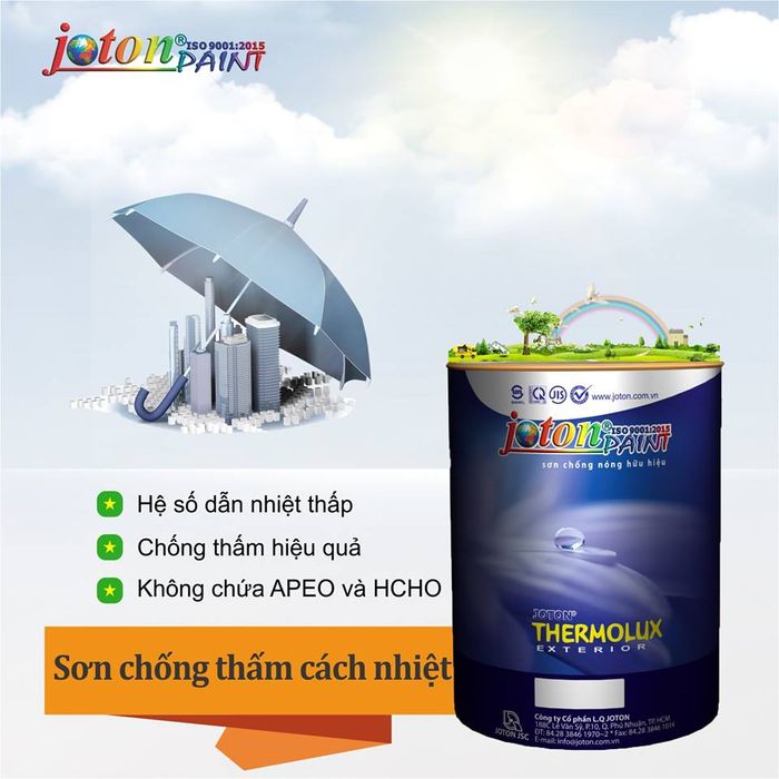 Hình ảnh chi tiết sơn chống nóng Joton Thermolux