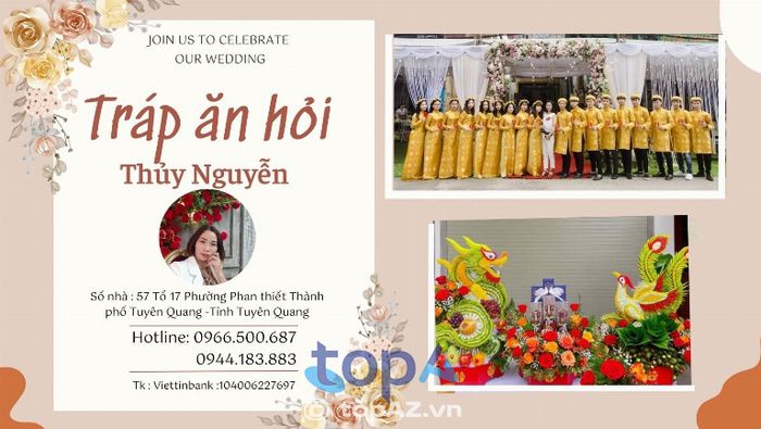 Tráp Ăn Hỏi Hiện Đại Thủy Nguyễn – Lựa chọn hoàn hảo cho mâm quả cưới hỏi tại TP. Tuyên Quang
