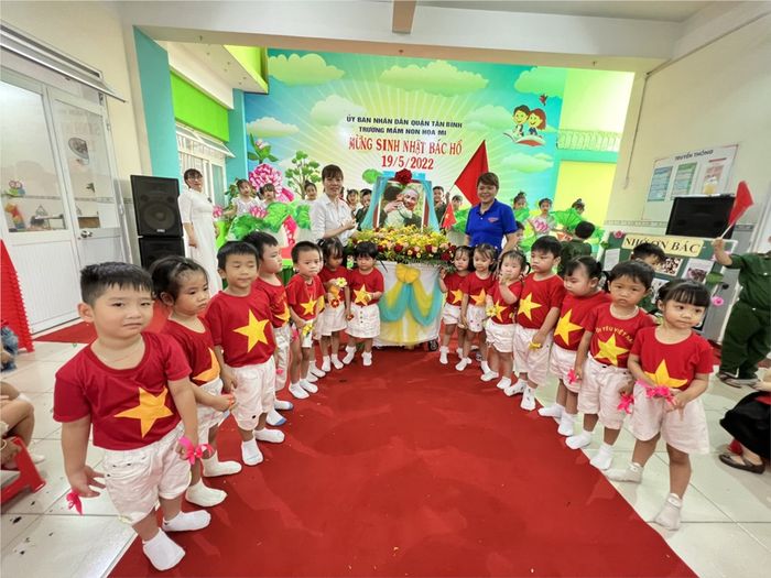 Hình ảnh 2 Trường Mầm non Họa Mi - Khoảnh khắc đáng yêu của các bé trong giờ học và vui chơi đầy hứng khởi.