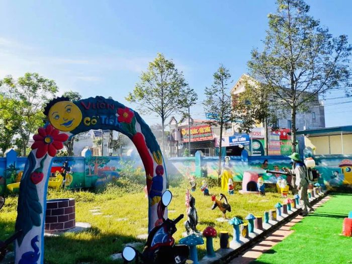 Hoạt động vui chơi ngoài trời tại Trường Mầm Non Lộc Tân