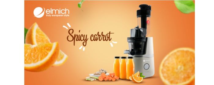 Máy ép chậm Elmich JEE-1854 - Thiết kế tinh tế, màu trắng sang trọng