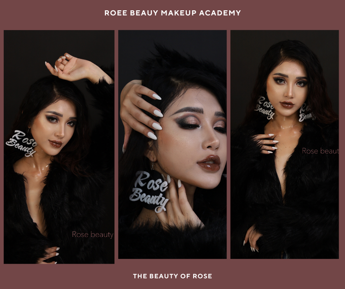 Học viên thực hành cùng giảng viên tại Rose Beauty