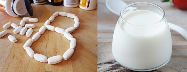 Tắm trắng kết hợp Vitamin B1 với sữa tươi không đường mang lại làn da sáng khỏe tự nhiên.