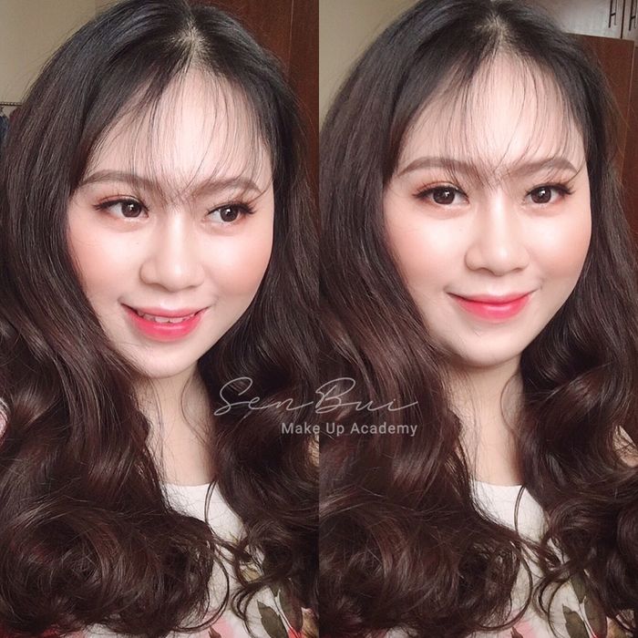 Hình ảnh học viên thực hành tại Sen Bui MakeUp Academy