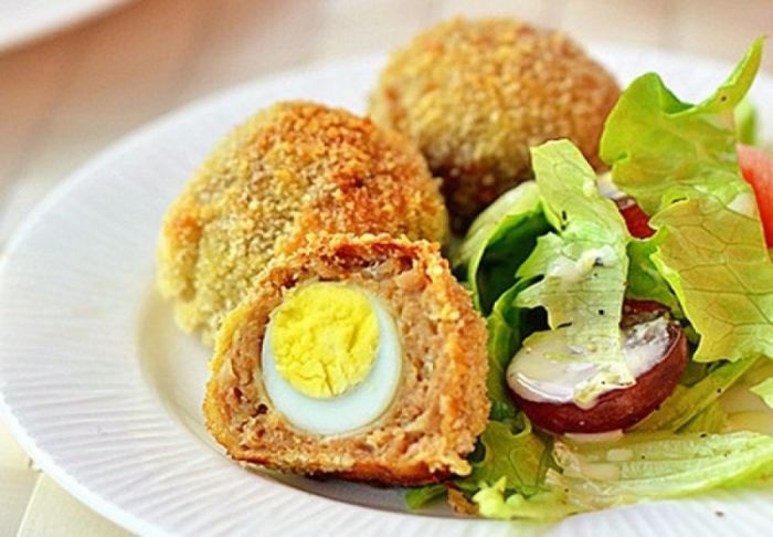 Trứng bọc thịt chiên xù - Hình 1