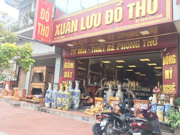 Không gian trưng bày ấn tượng tại Đồ Thờ Xuân Lưu
