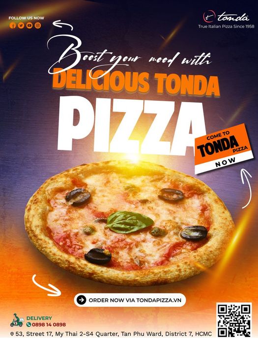 Không gian ấm cúng và những chiếc pizza thủ công tại Tonda Pizza Vietnam