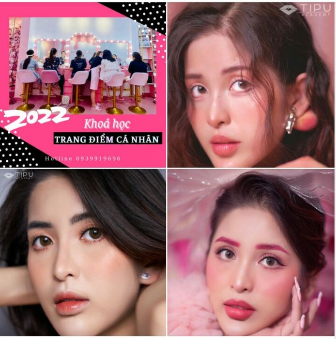Hình ảnh lớp học tại Tipu Make Up Academy