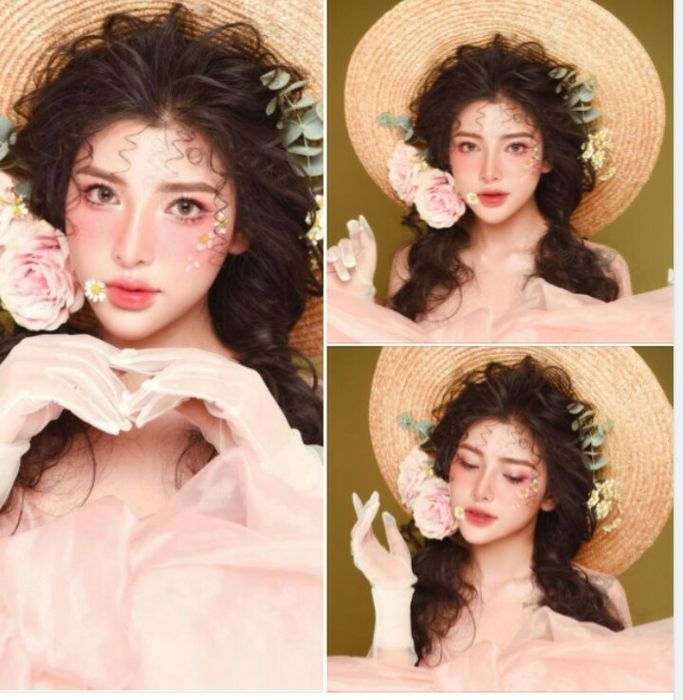 Học viên thực hành cùng giảng viên tại Louis Makeup Academy