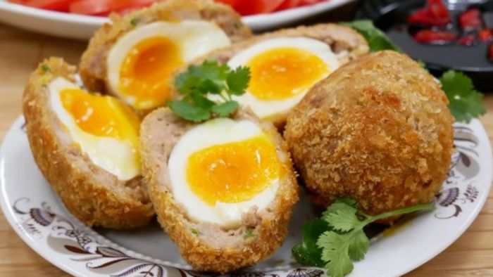 Trứng bọc thịt chiên xù - Hình 2