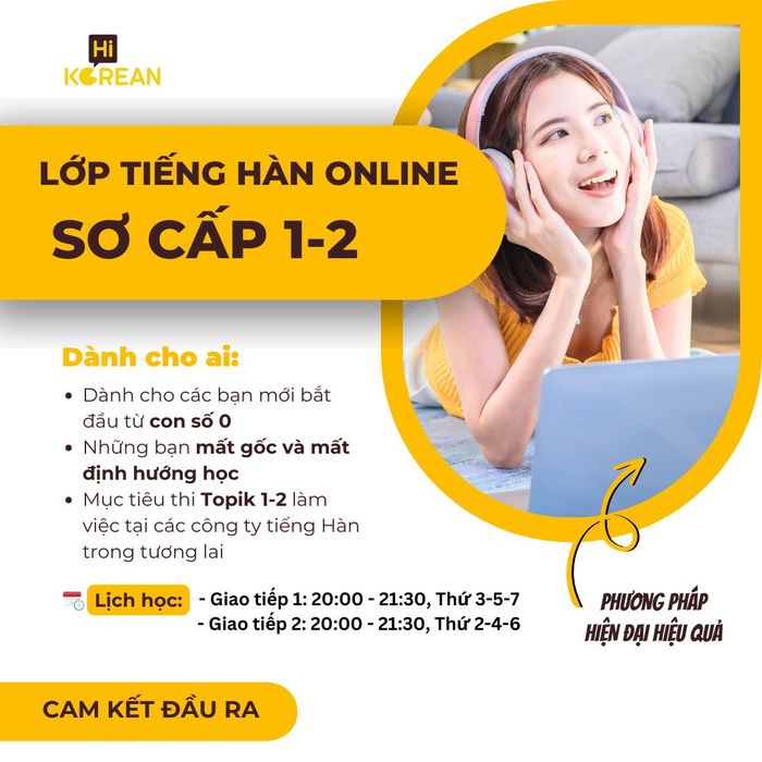 Hình ảnh lớp học tương tác trực tuyến tại Hi Korean