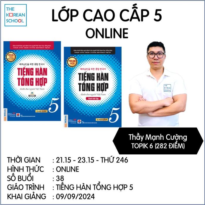 Hình ảnh lớp học tương tác tại The Korean School