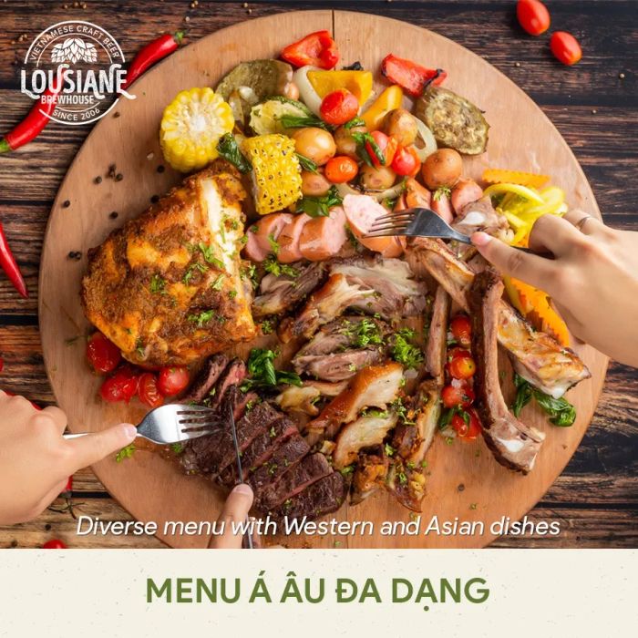 Góc nhìn toàn cảnh ấn tượng tại Louisiana Brewhouse