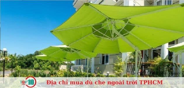 Khám phá 10 địa chỉ uy tín chuyên bán dù che mưa ngoài trời tại TPHCM