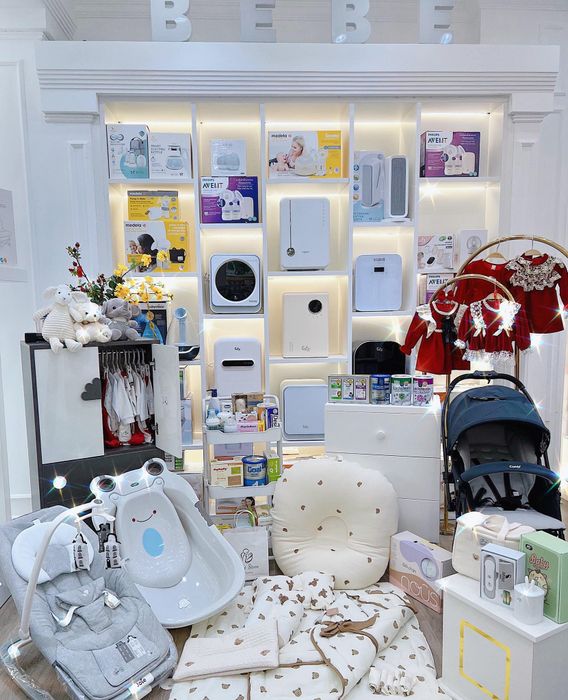 Góc trưng bày sản phẩm chất lượng tại Bé Bé Store