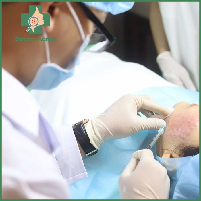Hình ảnh quy trình trị liệu tại Doctor Acnes