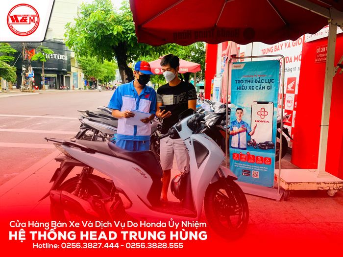 Hệ thống xưởng dịch vụ đạt chuẩn Honda tại HEAD Trung Hùng