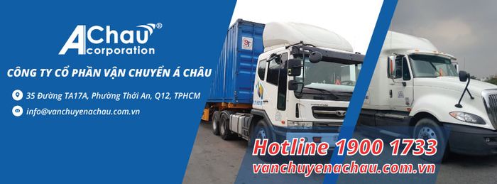 Hình ảnh đội xe vận tải hiện đại của Á Châu Vận Chuyển