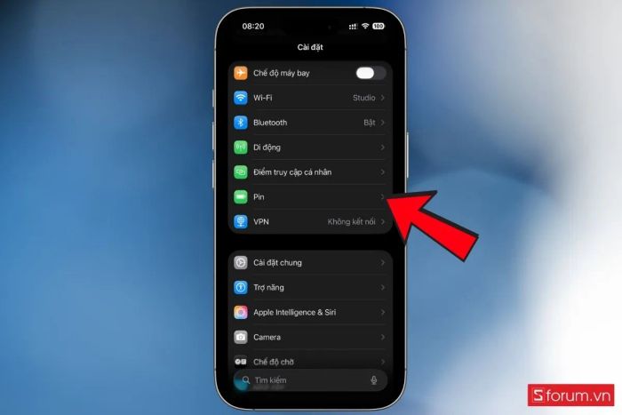 hướng dẫn kích hoạt adaptive power ios 26 3