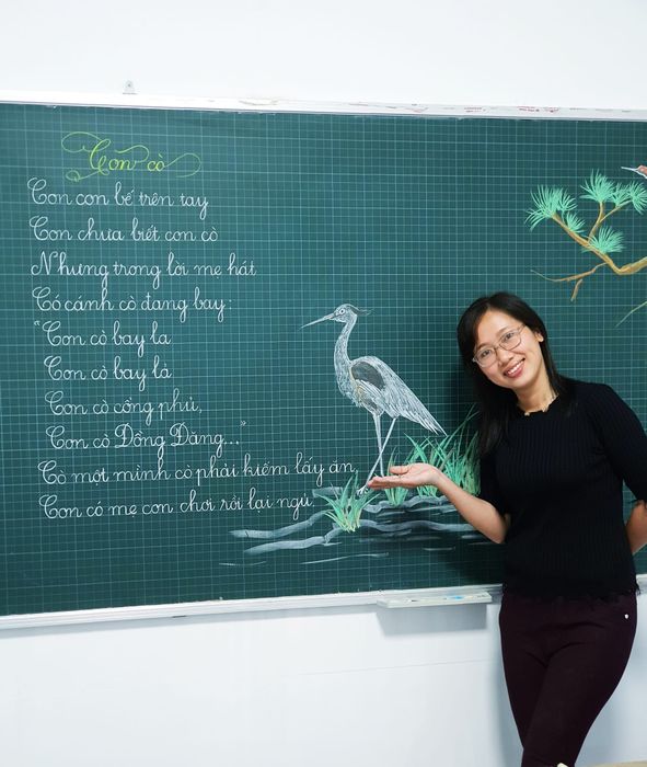 Không gian học tập ấm áp tại Luyện chữ đẹp Hoa Điểm Mười