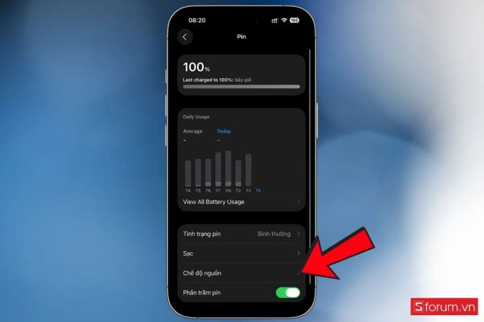 hướng dẫn kích hoạt tính năng adaptive power ios 26 4