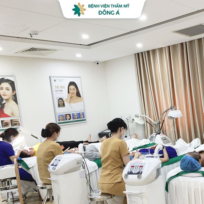 Hình ảnh quy trình trị liệu chuẩn y khoa tại Đông Á