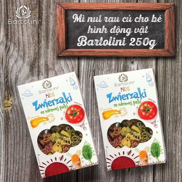 Hình ảnh Nui Rau Củ Hữu Cơ Bartolini chính hãng