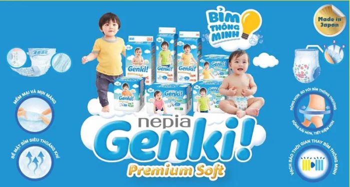 Hình ảnh bỉm Genki phiên bản 1