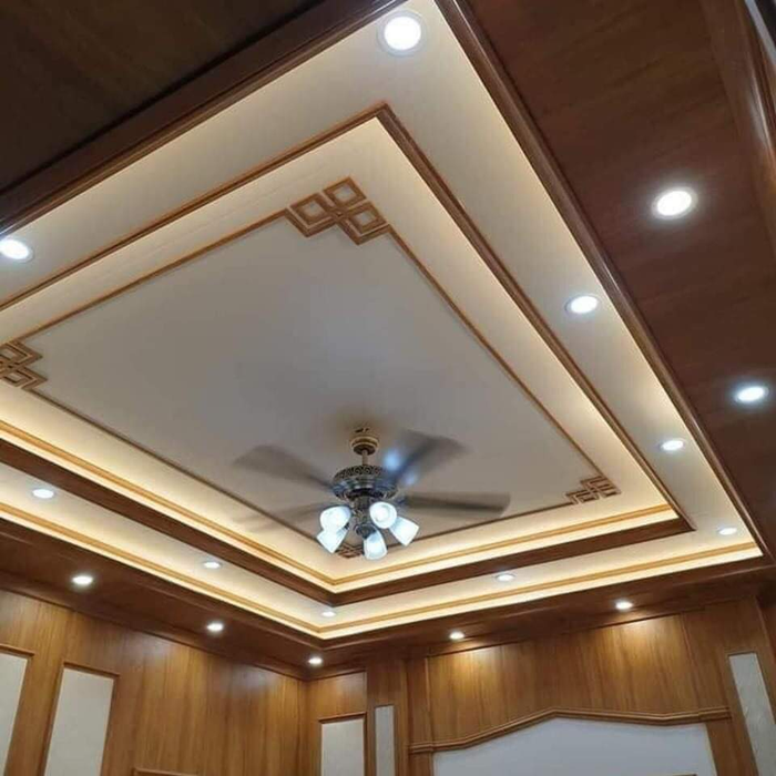 Hình ảnh thực tế công trình trần nhựa Hoàng Gia