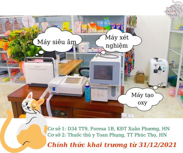 Hình ảnh không gian hiện đại tại Phòng Khám Thú Y Xuân Phương (ảnh 2)