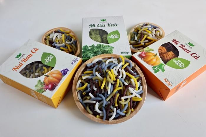 Hình ảnh Nui Rau Củ Suri Farm Organic chính hãng