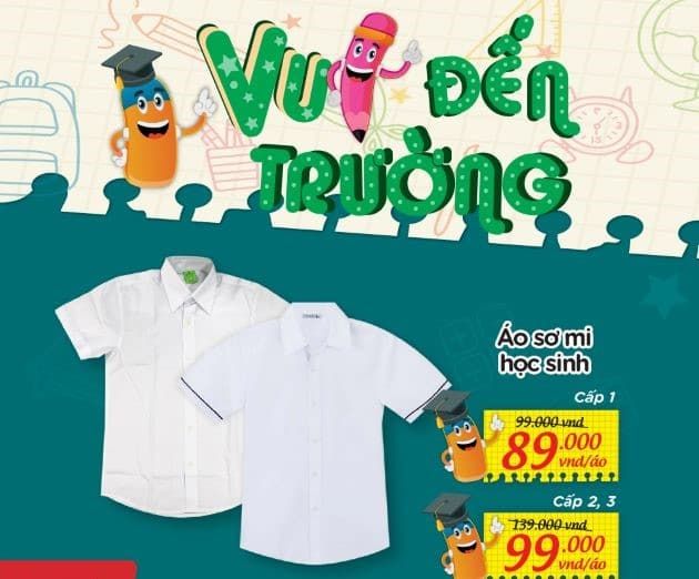 Hệ thống siêu thị Big C - Đồng phục học sinh giá tốt khắp mọi miền