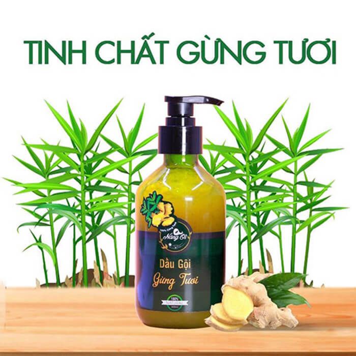 Hình ảnh thực tế dầu gội gừng Nàng Ơi chính hãng