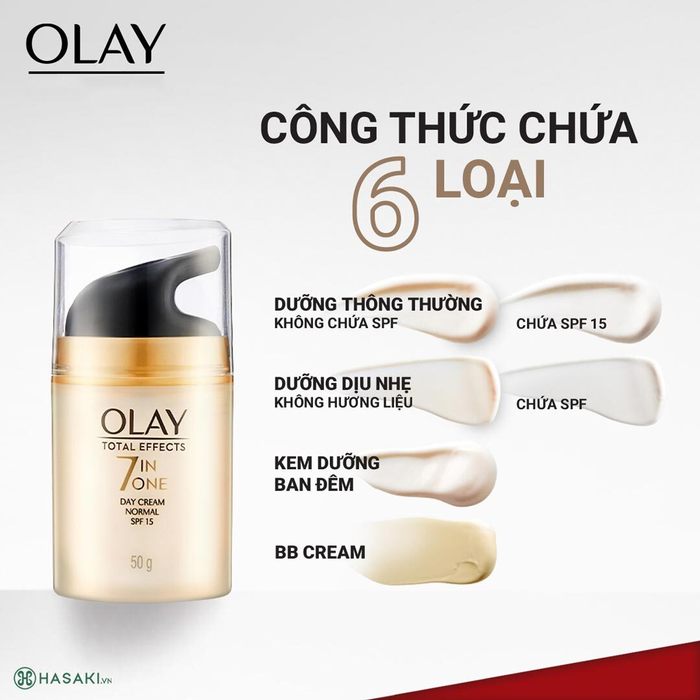 Kem Dưỡng Olay Total Effects hiện đã có mặt tại Hasaki với 3 phân loại cho bạn lựa chọn.