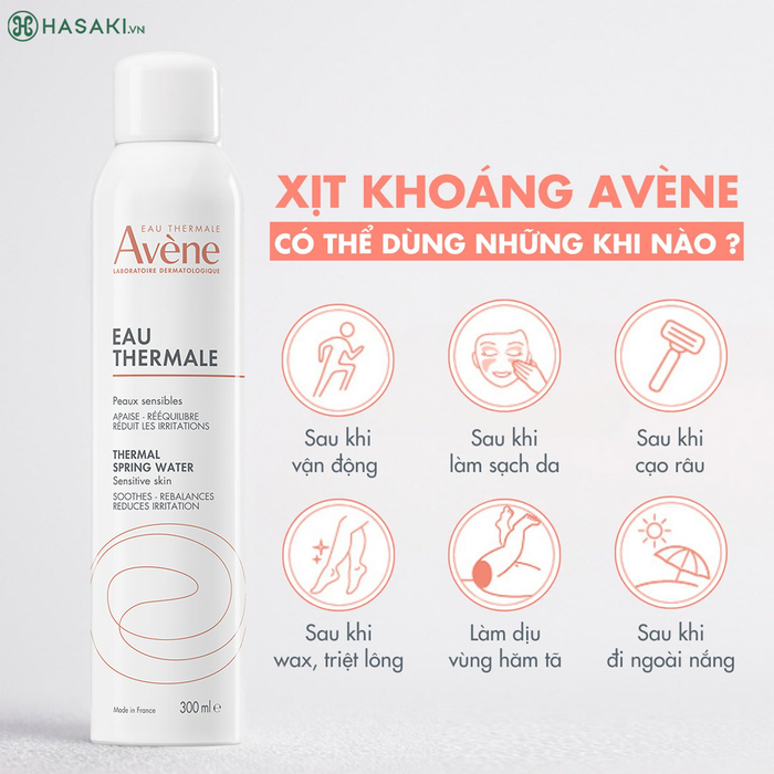 Sản phẩm Xịt Khoáng Avène Thermal Spring Water Cấp Nước, Làm Dịu & Giảm Kích Ứng hiện đã có mặt tại Hasaki