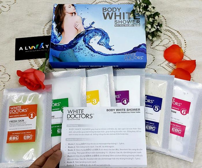 Hình ảnh kem tắm trắng Siêu Trắng Da White Doctors 3 trong 1 2