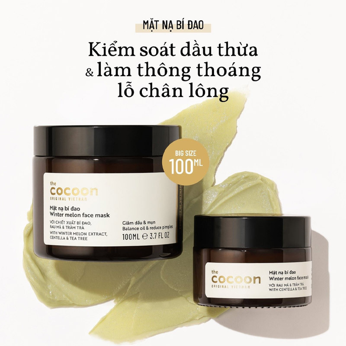 Mặt Nạ Cocoon Hỗ Trợ Giảm Dầu Và Mụn Từ Bí Đao