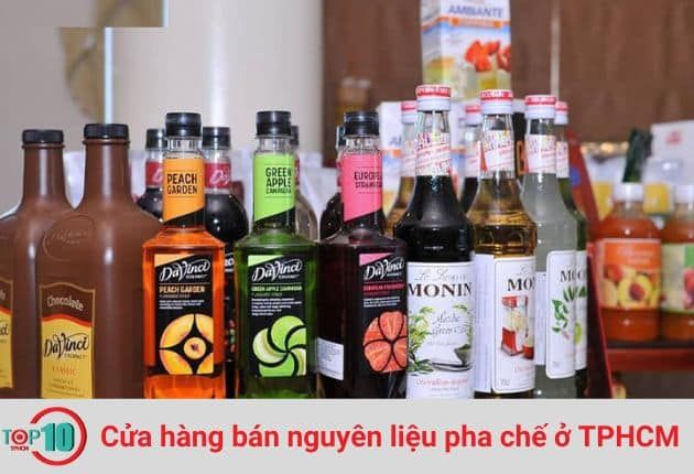Các cửa hàng cung cấp nguyên liệu pha chế chất lượng tại TP.HCM đang ngày càng thu hút sự quan tâm của nhiều người, bởi nguyên liệu là yếu tố cốt lõi trong kinh doanh đồ uống.