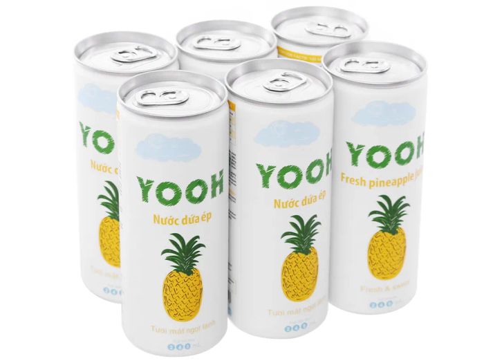Bộ sưu tập hình ảnh nước ép dứa Yooh đa góc nhìn