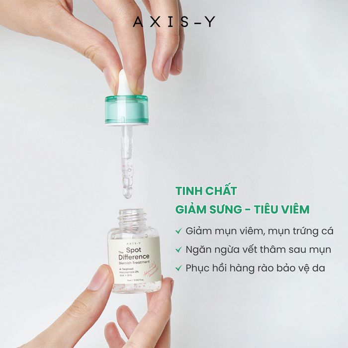 Hình ảnh minh họa tinh chất chấm mụn Axis-Y Spot Difference - Giải pháp giảm sưng viêm hiệu quả